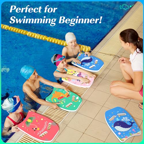 HeySplash Swim Kickboard for Kids Swimming Kickboard Cute Pattern Swim Training Aid for Children Pool Exercise Equipments for Beginning Swimmers Safety Swim Board Auxiliary Light Green Dinosaur - Image 3