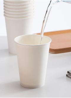 Generic Disposable Paper Coffee Cups Perfect for Drinks 100 Count 12 oz White  - Image 5