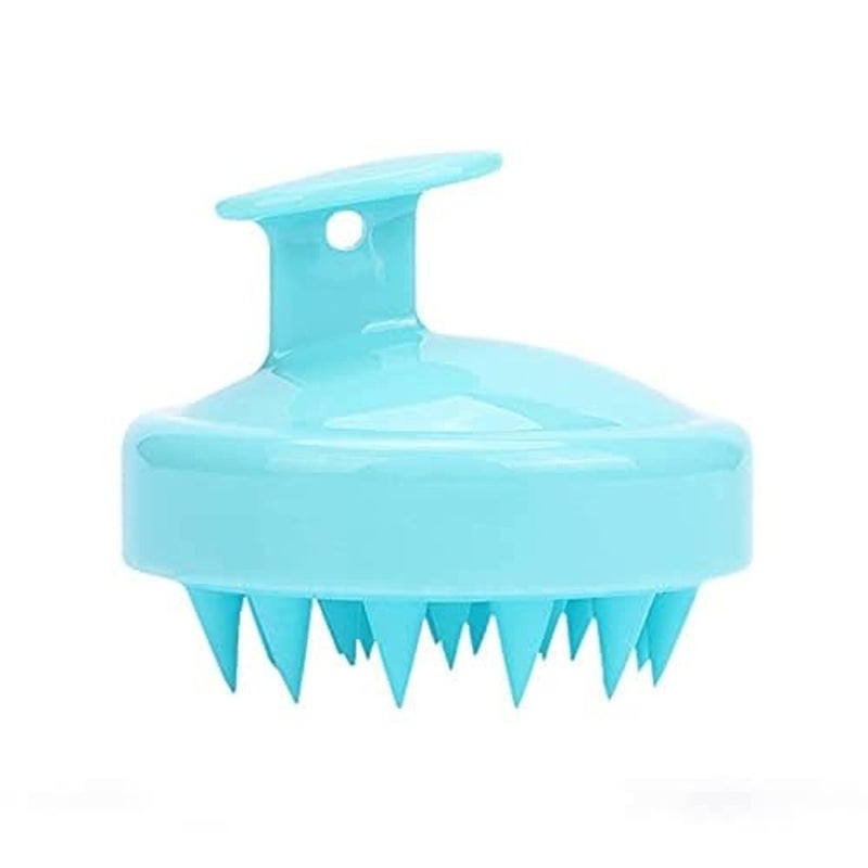 ALKAYAN AMUAE Hair Scalp Massager with Soft Silicone Bristles,Shampoo Brush with Knob- Style Handle - Image 1