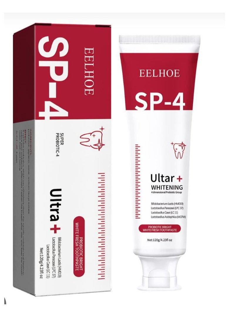إيلهو معجون أسنان بروبيوتيك جديد، معجون أسنان مبيض ومشرق، يحمي اللثة، نفس منعش، فم، تنظيف الأسنان، صحة الأسنان