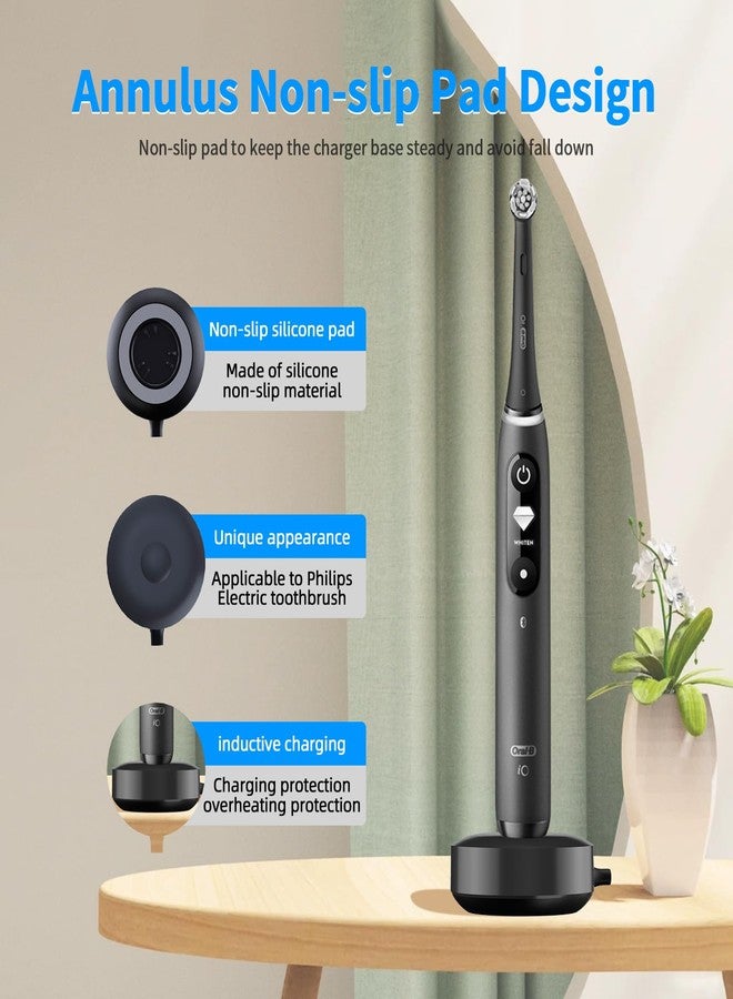 KOPBTBOY Charger for Oral B iO iO7 iO8 iO9 Electric Toothbrush, Model 3768 Magnetic Replacement Charger for Oral-B iO Electric Toothbrushs,Black（Incompatible IO4/5/6） - Image 3