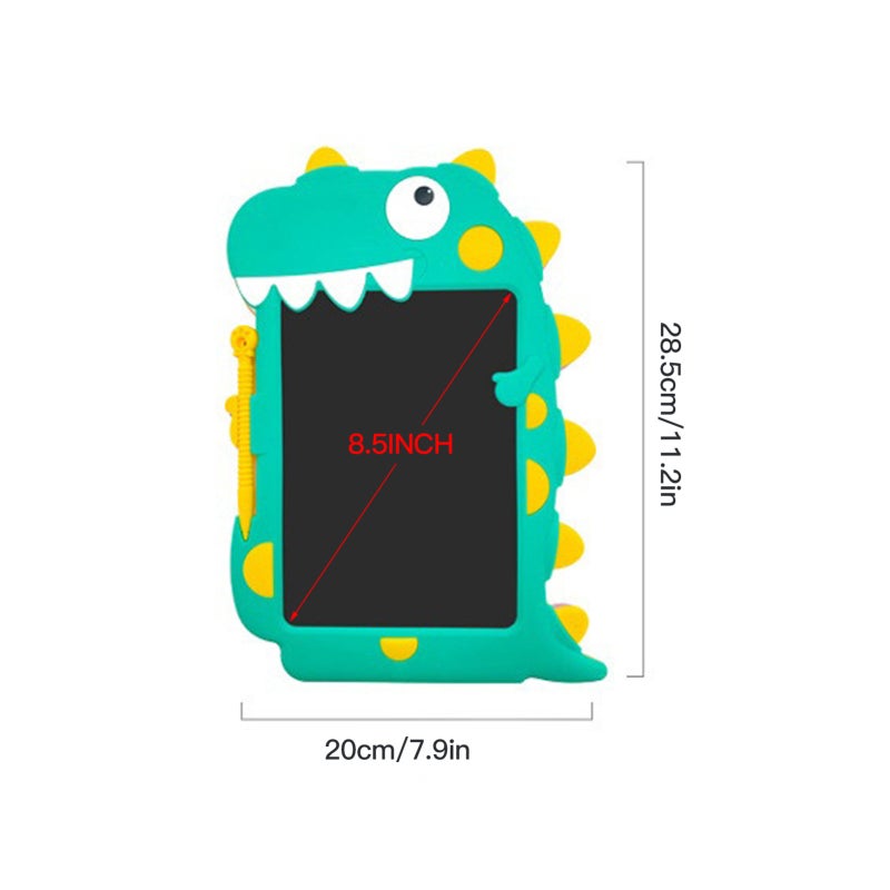 LCD Writing Tablet: 8.5 Inch Green ABS Material - Eye Protected Color Screen Reusable Notebook for Toddlers, Outdoor Use & Creative Kids - Image 4