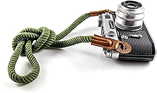 Eorefo Camera Rope Strap 100cm Soft Cotton Camera Strap Vintage Neck Shoulder Belt Strap for Mirrorless and DSLR Camera. (Army Green) - Image 5