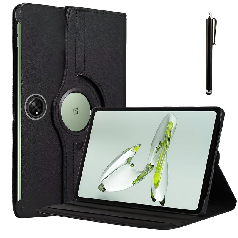 ProElite Case Cover for OnePlus Pad Go 11.35 inch Cover Case, 360 Rotatable Smart Flip Case Cover for OnePlus Pad Go 11.35 inch Tablet with Stylus Pen, Black (Will NOT FIT OnePlus Pad 11.61 inch) - Image 1