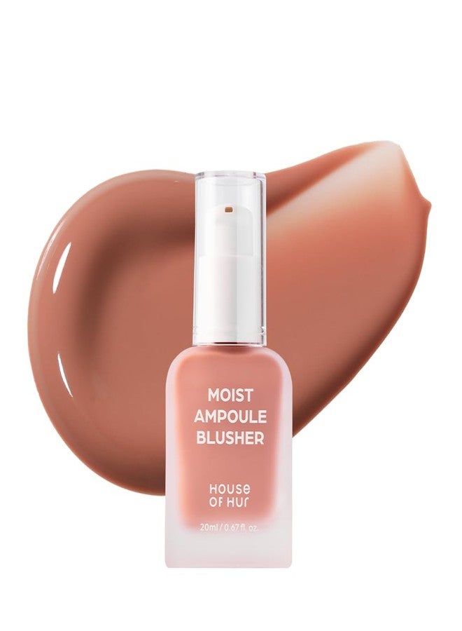 House of Hur Moist Ampoule Blusher with 50% Moisture Essence | Hydrating & Long-Lasting Blush | 0.68fl.oz (9 Shades) (Nude Beige) - Image 1