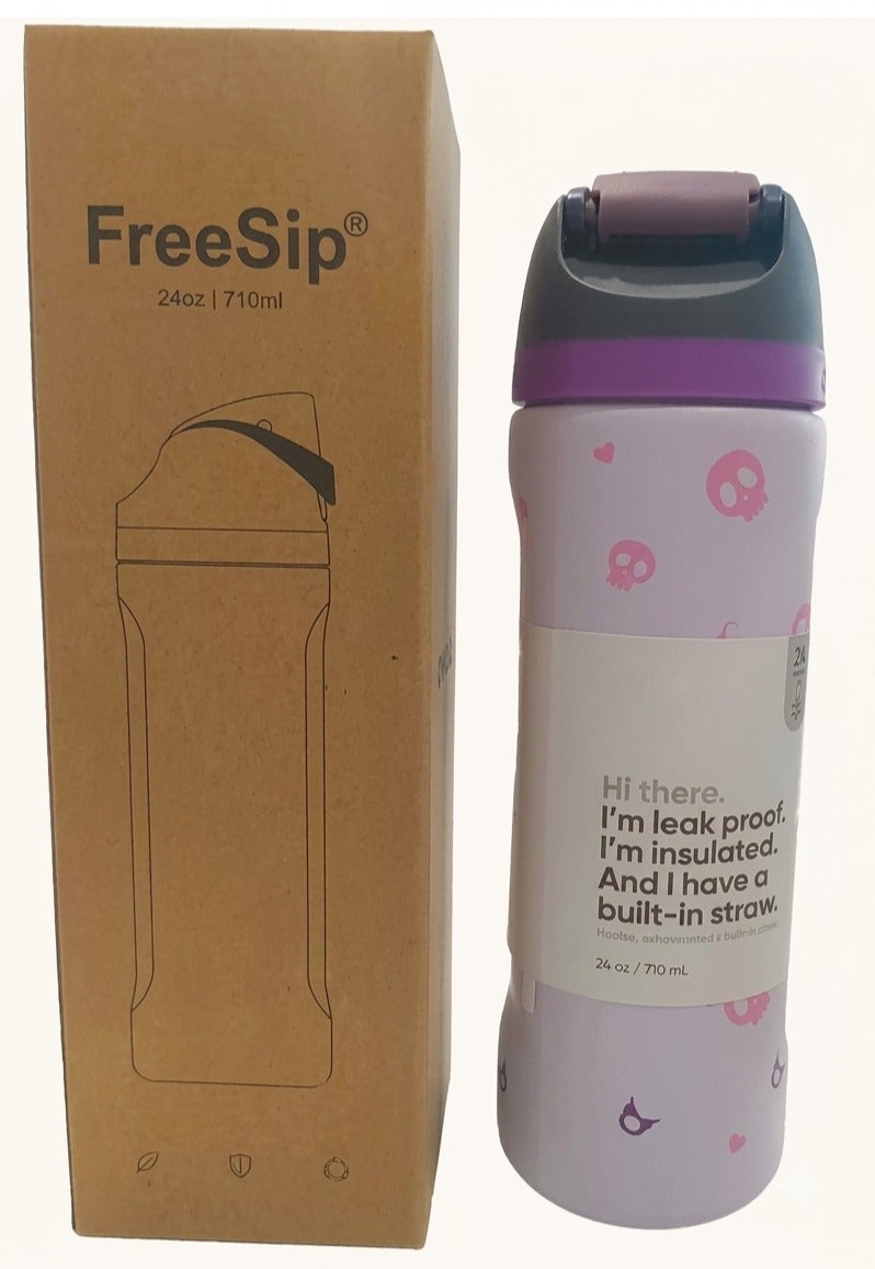 FreeSip Insulated Stainless Steel Water Bottle with Straw for Sports, Travel, and School BPA-Free Sports Water Bottle - Image 3