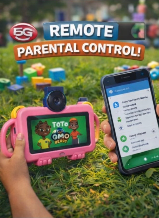 bebe BéBé-TAB TOTO 5G Kids Tablet with Camera | 7-Inch IPS Display | Android 15 | 6GB RAM 256GB Storage | Parental Control - Image 4