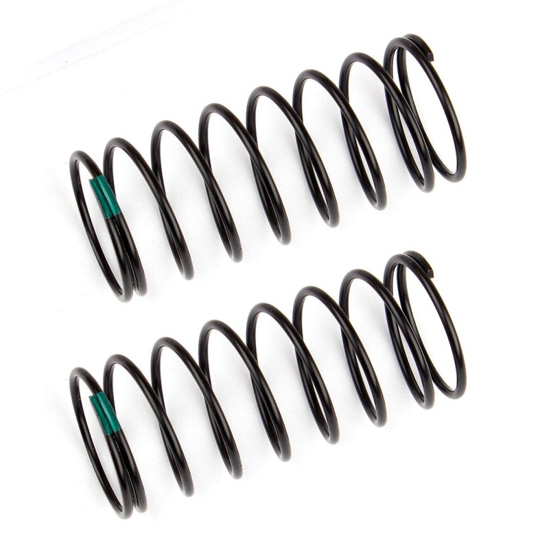 Team Associated 91830 - Front Shock Springs, 61mm, 2.2 lb/in Green (2) - Image 2