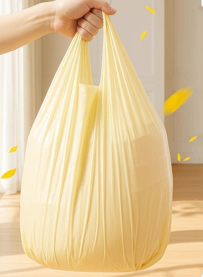 BF HOME 50 Pcs Strong Thick Garbage Bags Large Size (60x50 cm) Comfortable Handles Tear Trash bags & Leak Resistant for Kitchen & Bathroom - Image 3