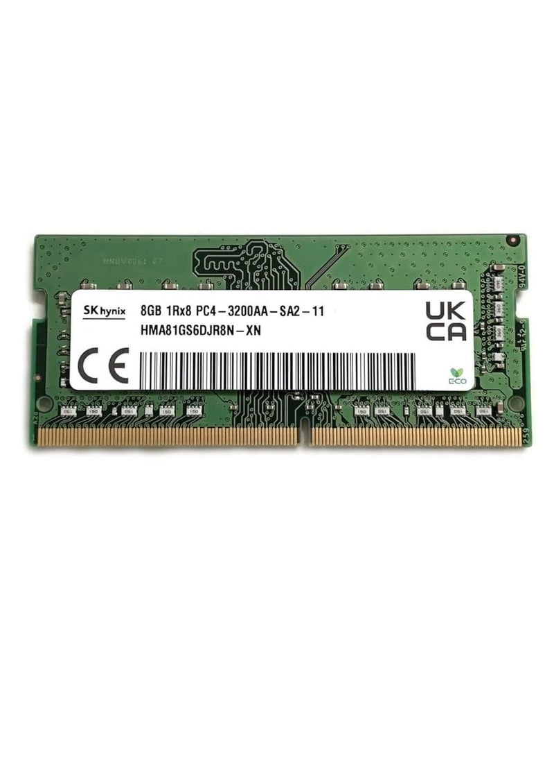 Hynix SK Hynix DDR4 8GB RAM - HMA81GS6DJR8N-XN - 3200MHz Laptop Memory  - Image 1