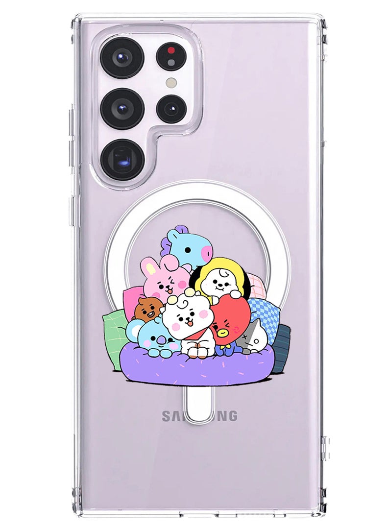 Theodor Magnetic Case for Samsung Galaxy S23 Ultra 6.8-inch Compatible with MagSafe Wireless Charging, Shockproof Phone Bumper Cover cute pets copy - Image 1