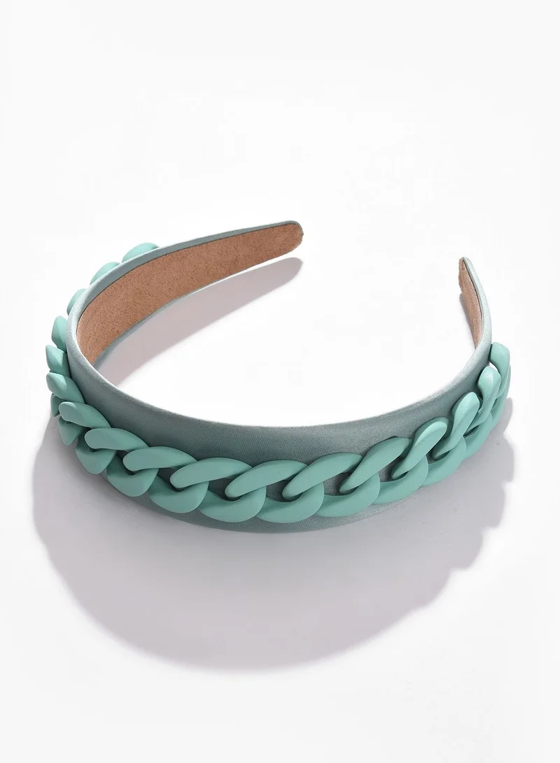 SOHI Hair Band with Chain Detail