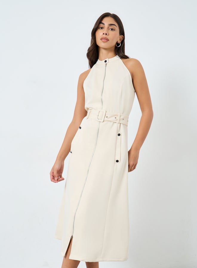 ستايلي فستان ميدي بدون أكمام - Image 2