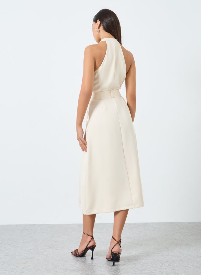 ستايلي فستان ميدي بدون أكمام - Image 5