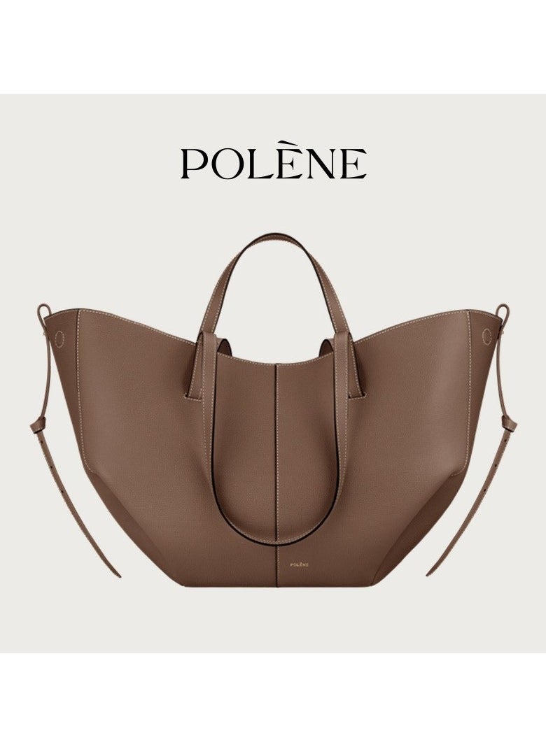 NIBEMINENT - Polene Wings Bag Poling Entote Bag Womens Niche Large Capacity Bag Commuter Shoulder Bag All-match Handbag - Image 1