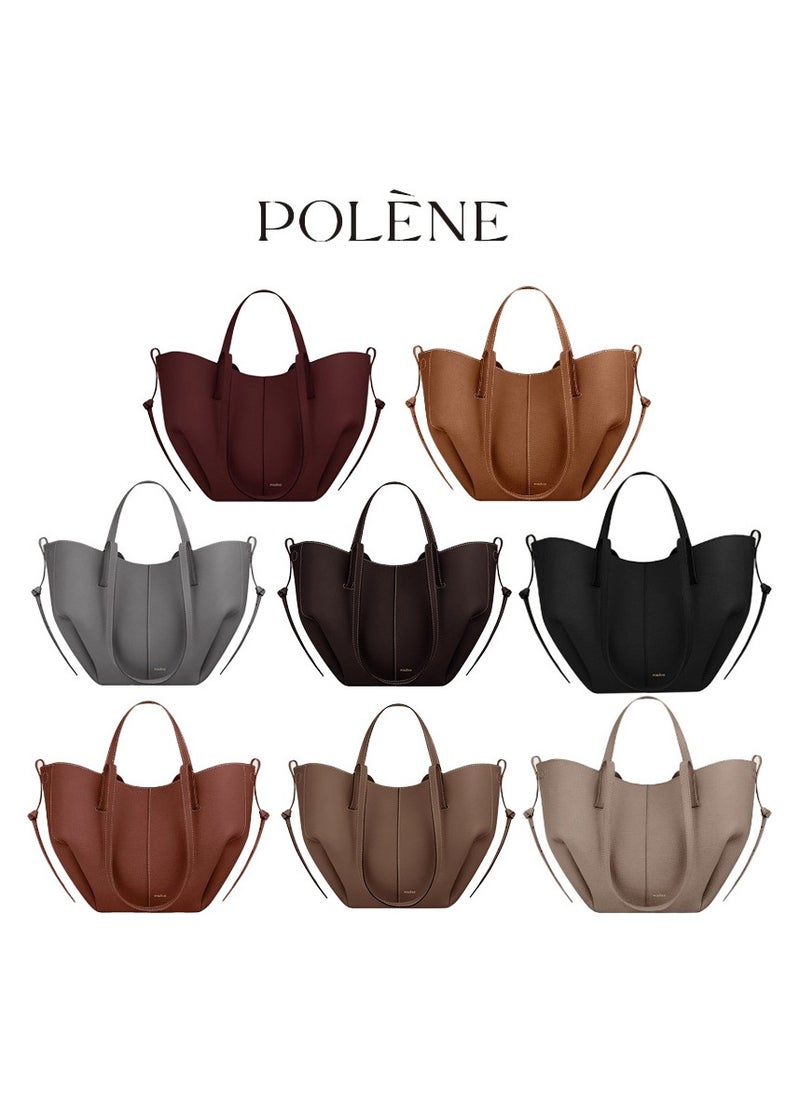 NIBEMINENT - Polene Wings Bag Poling Entote Bag Womens Niche Large Capacity Bag Commuter Shoulder Bag All-match Handbag - Image 1