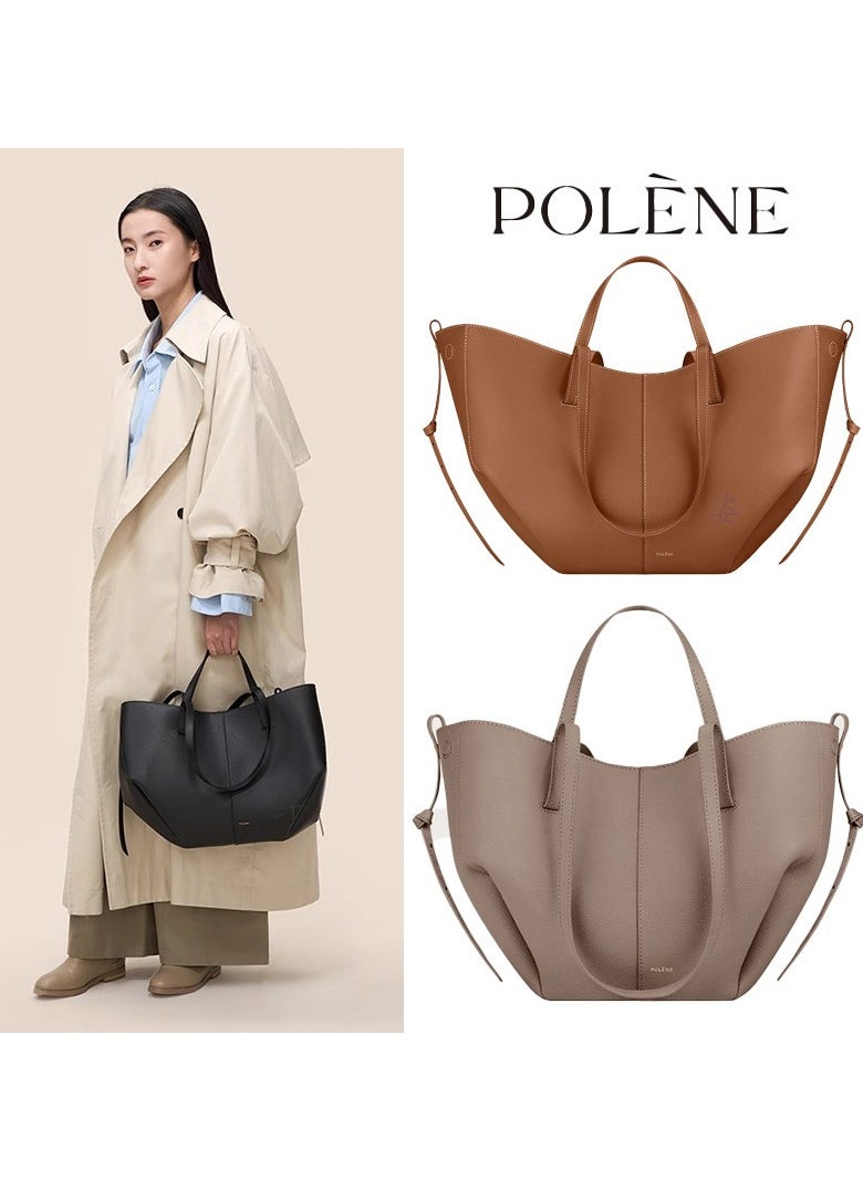 NIBEMINENT - Polene Wings Bag Poling Entote Bag Womens Niche Large Capacity Bag Commuter Shoulder Bag All-match Handbag - Image 1