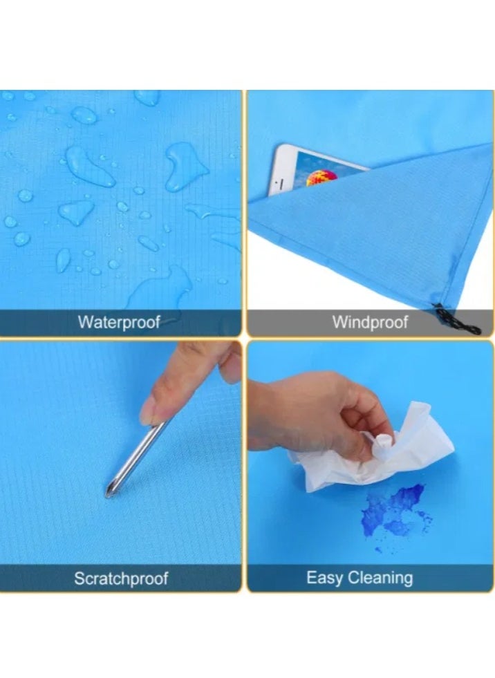 OASIS-TH Folding Camping Mat Outdoor Picnic Pad Anti-Sand Blanket Waterproof Beach Mat  - Image 2
