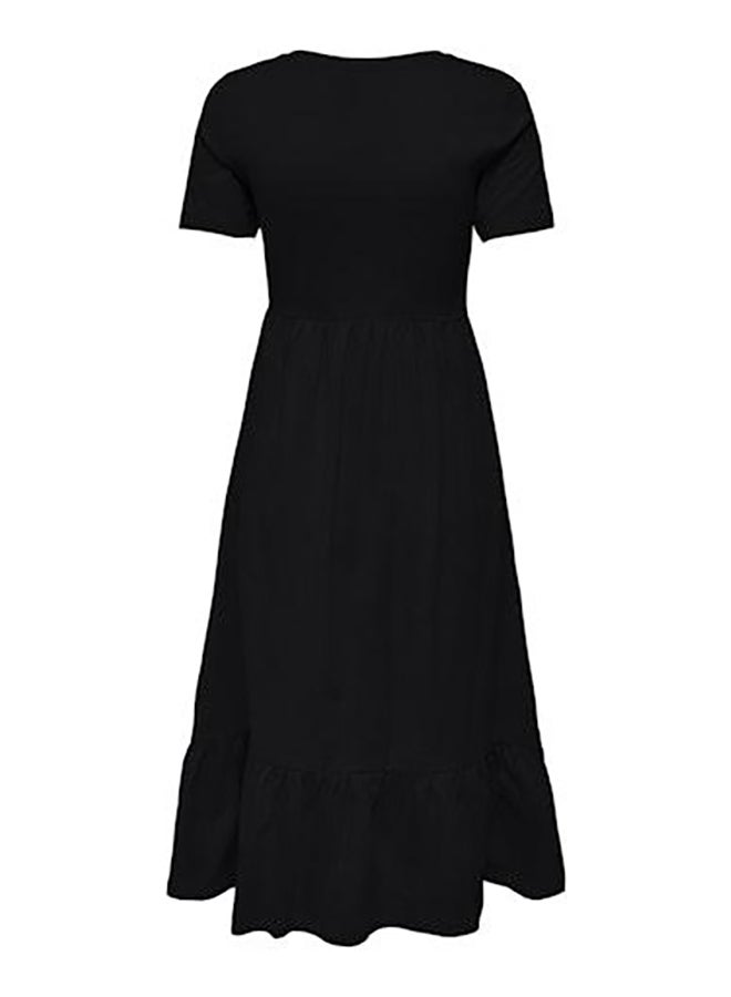 ONLY Onlmay Life S/S Peplum Calf Dress Jrs  - Image 4