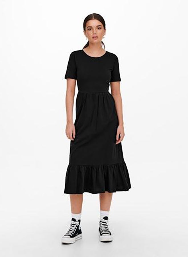 ONLY Onlmay Life S/S Peplum Calf Dress Jrs  - Image 1