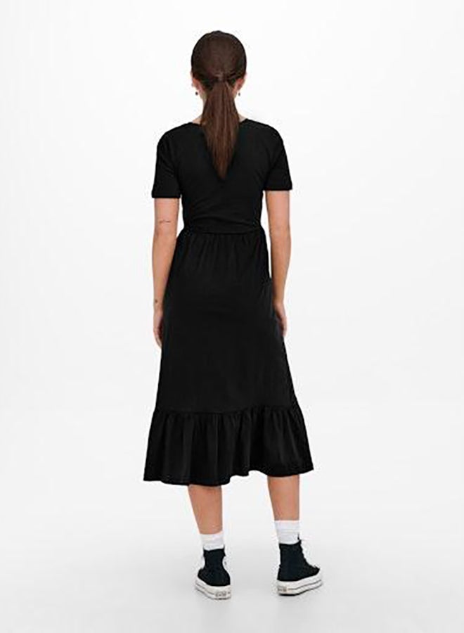 ONLY Onlmay Life S/S Peplum Calf Dress Jrs  - Image 2