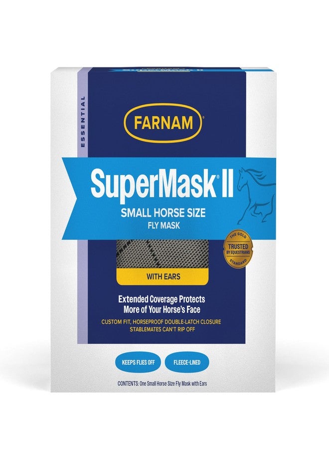 Farnam SuperMask II Classic Horse Fly Mask with Ears, Arabian size, Assorted - Image 2