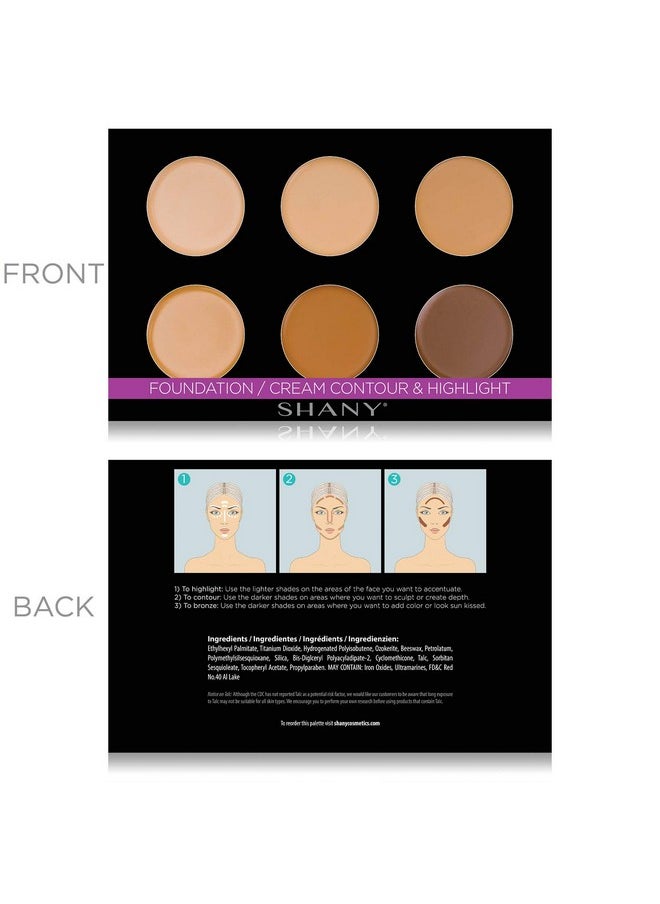 Shany Foundation/Cream Contour & Highlighting Palette Layer 1 Refill For The 6 Layer Mini Masterpiece Collection Makeup Set  - Image 4