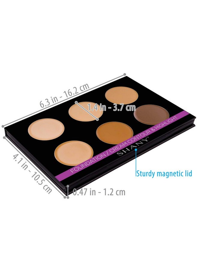 Shany Foundation/Cream Contour & Highlighting Palette Layer 1 Refill For The 6 Layer Mini Masterpiece Collection Makeup Set  - Image 5