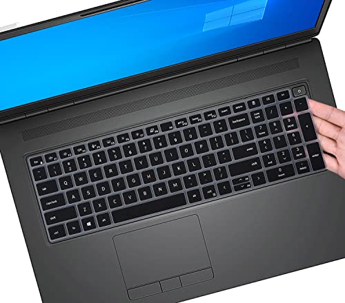 CaseBuy Keyboard Cover for Dell Latitude 3550 3540 5550 5540 5530 5531 5520 5521 15.6", Dell Precision 3590 3591 3580 3581 3570 3571 3560 3561 15.6 inch 2025 2024 2023 2022 Laptop Protector, Black - Image 1