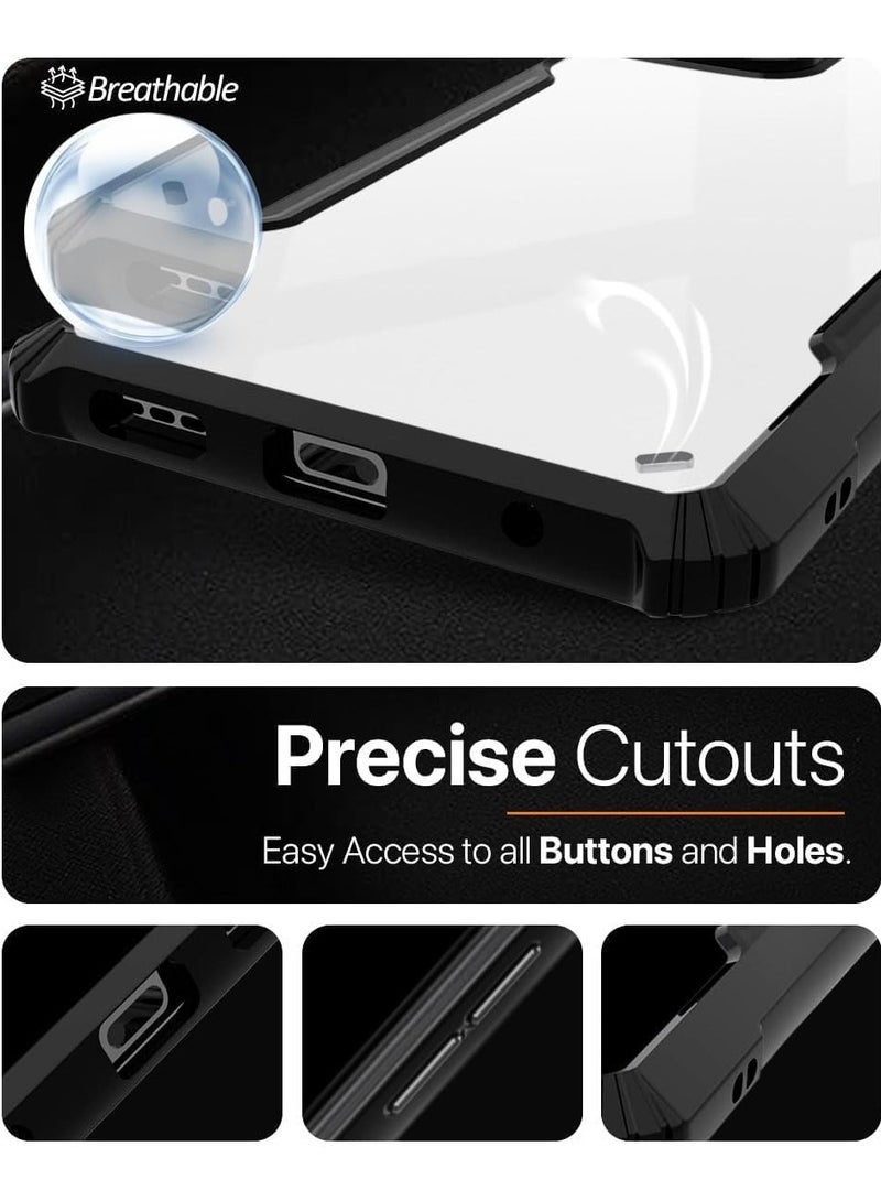 Case for Google Pixel 9A Clear Tough Hybrid Cover Shockproof Black Border 360 Degree Protection Camera lens Protection Acrylic Transparent Cover For Google Pixel 9A  - Image 5