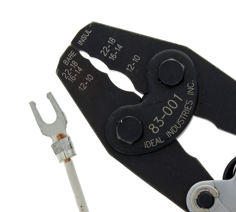 IDEAL Electrical 83-001 Ratchet Crimp Tool Heavy Duty, Ratchet Action Wire Crimper with Vinyl Coated Handles, Ratcheting Mechanism - Image 4