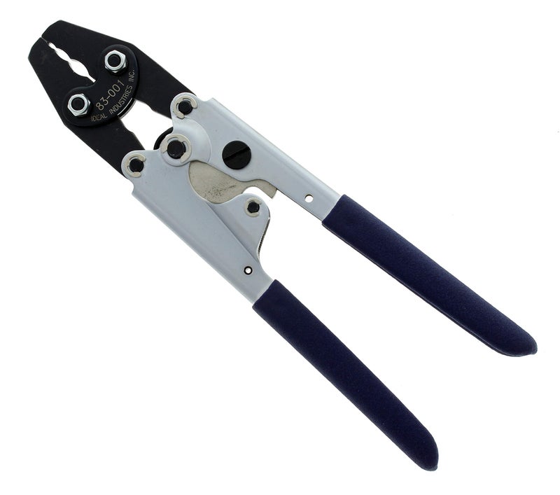 IDEAL Electrical 83-001 Ratchet Crimp Tool Heavy Duty, Ratchet Action Wire Crimper with Vinyl Coated Handles, Ratcheting Mechanism - Image 2