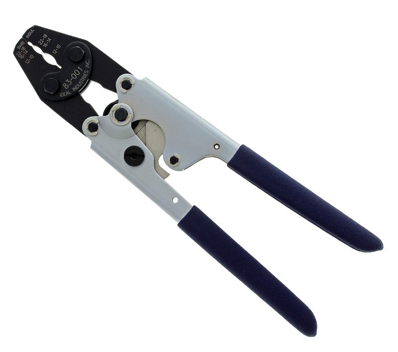 IDEAL Electrical 83-001 Ratchet Crimp Tool Heavy Duty, Ratchet Action Wire Crimper with Vinyl Coated Handles, Ratcheting Mechanism - Image 1