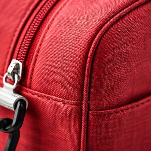 BLUE BEADS Thermal Insulated Travel Lunch Bags Small for Women Work, Student Kids to School Leak-Proof Hot Cold Lunch Bag Reusable Tote Bag with Aluminium Inner Foil (1 Pcs) RED, 350 ml - Image 3