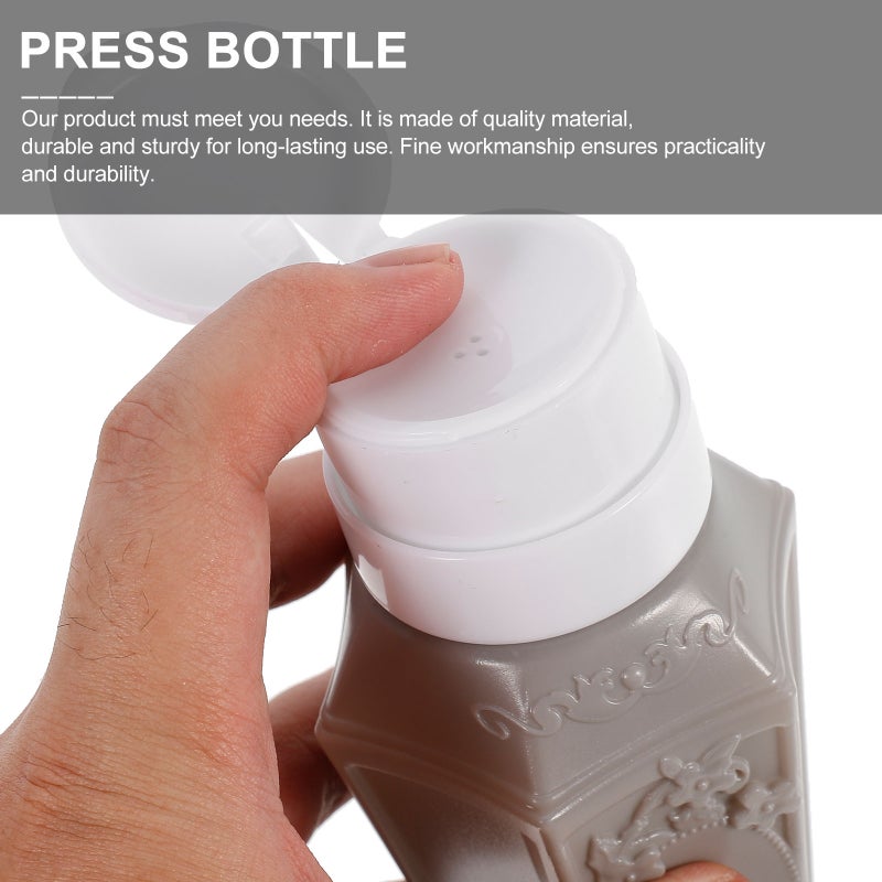 زجاجة مزودة بضغط، تصميم مانع للتسرب للسفر والاستخدام اليومي، هيكل متين - Image 3