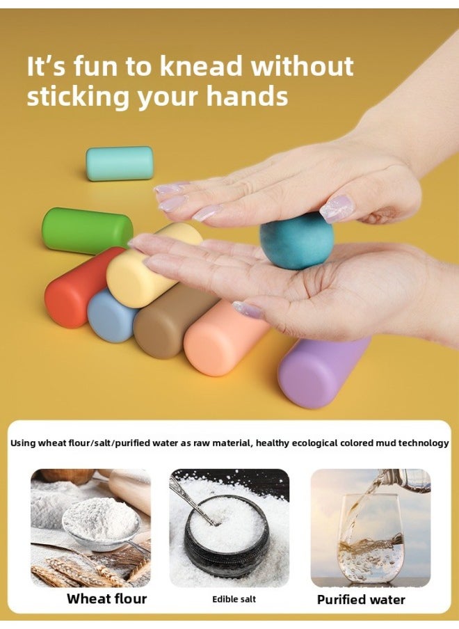 Generic - Children And Girls Educational Male 3 To 6 Birthday Gift 7 Kitchen 5 Play House Cooking Toys 9 Baby 8 12 Years Old-Color:[noodle Maker + Ice Cream Maker + Cake Maker + Dumplings + Ice Cream] Comes With 18 Pieces Of Colored Clay - Image 1