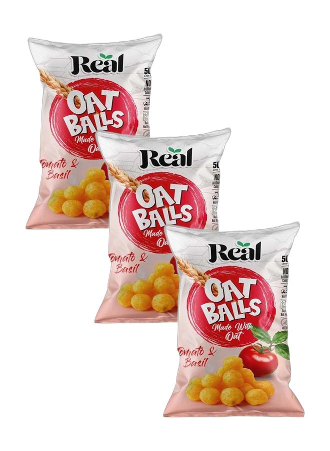 Real Nutrition Oat Balls Tomato & Basil 50 grams (Pack of 3) - Image 1