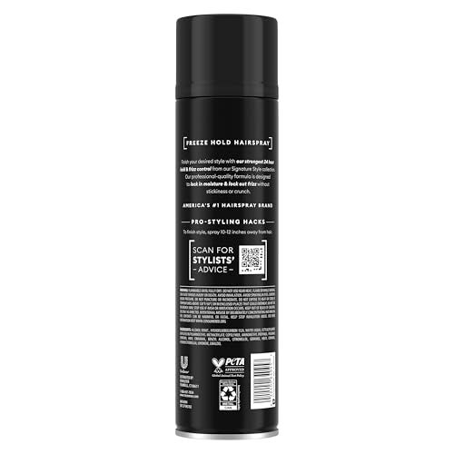 TRESemmé Hairspray Freeze Hold for 24-Hour Frizz Control and All-Day Humidity Resistance 11 Fl Oz - Image 2
