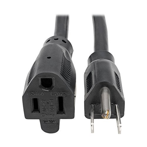 Tripp Lite P024-003 Heavy-Duty Power Extension Cord 15A, 14AWG (NEMA 5-15P to NEMA 5-15R) 3-Ft Black - Image 1