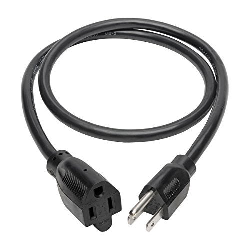 Tripp Lite P024-003 Heavy-Duty Power Extension Cord 15A, 14AWG (NEMA 5-15P to NEMA 5-15R) 3-Ft Black - Image 3