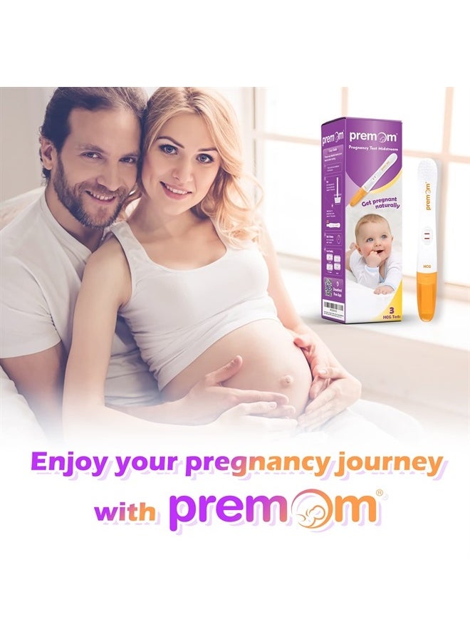 Pregnancy Test Midstream: Early HCG Detection Sticks - 3 Pack Pregnant Test Kit