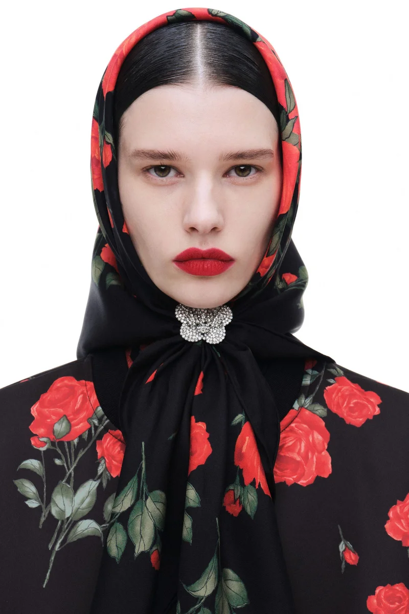 H&M Printed silk scarf