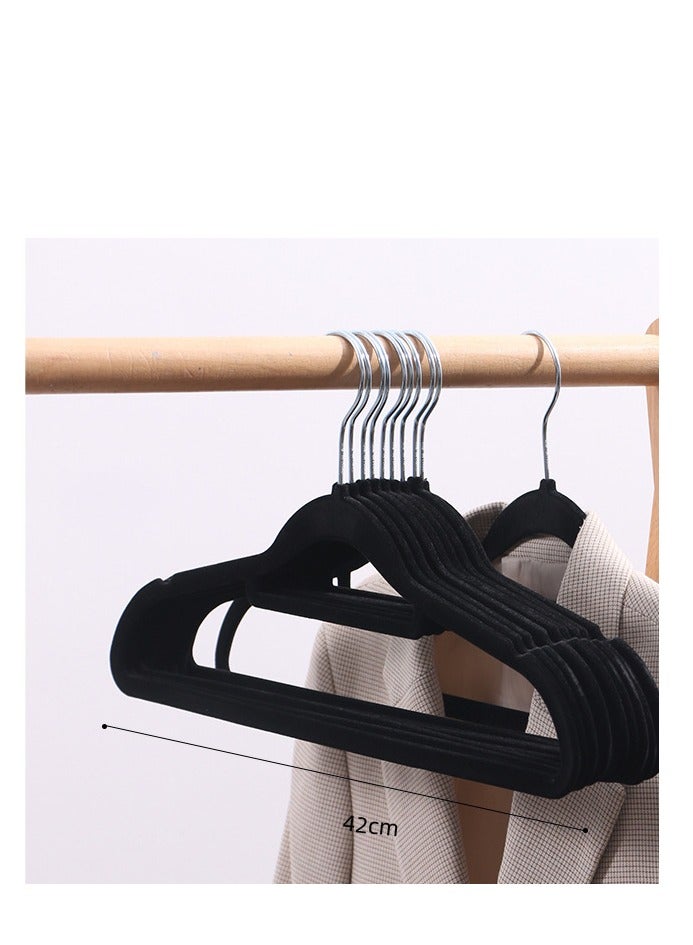 30 Pieces Anti-Slip Clothes Hanger Suit For Clothing Store Storage Home Clothes Hanging Magic Clothes Hangers Ultra Thin Space Saving Hook,Black  - Image 5