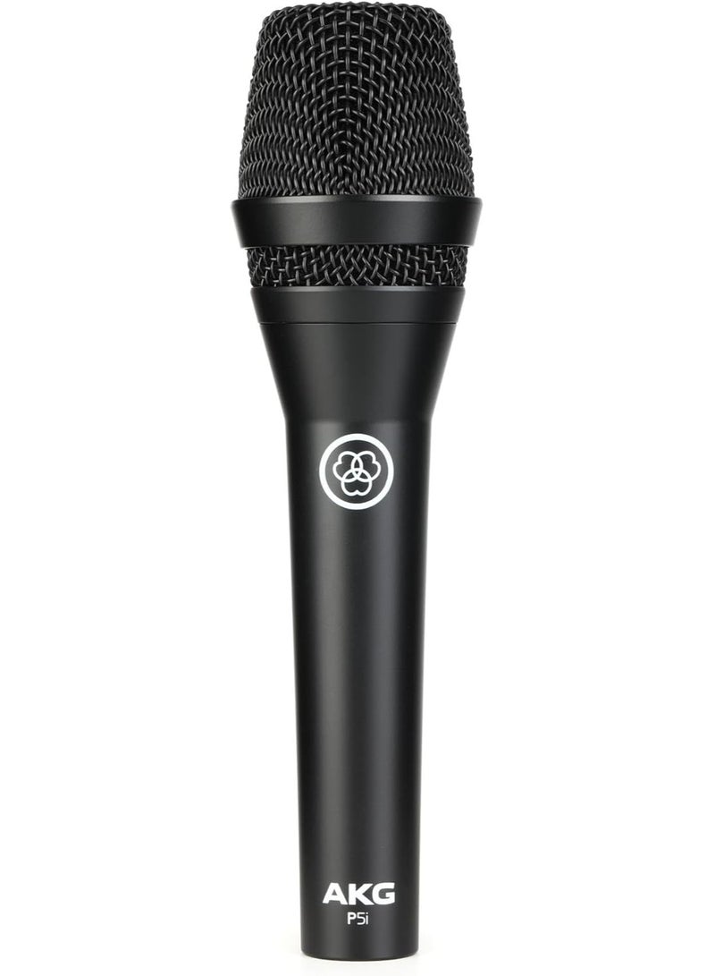 AKG Pro Audio P5i Dynamic Vocal Microphone with Harman Connected PA Compatibility, Black (AKG P5i)