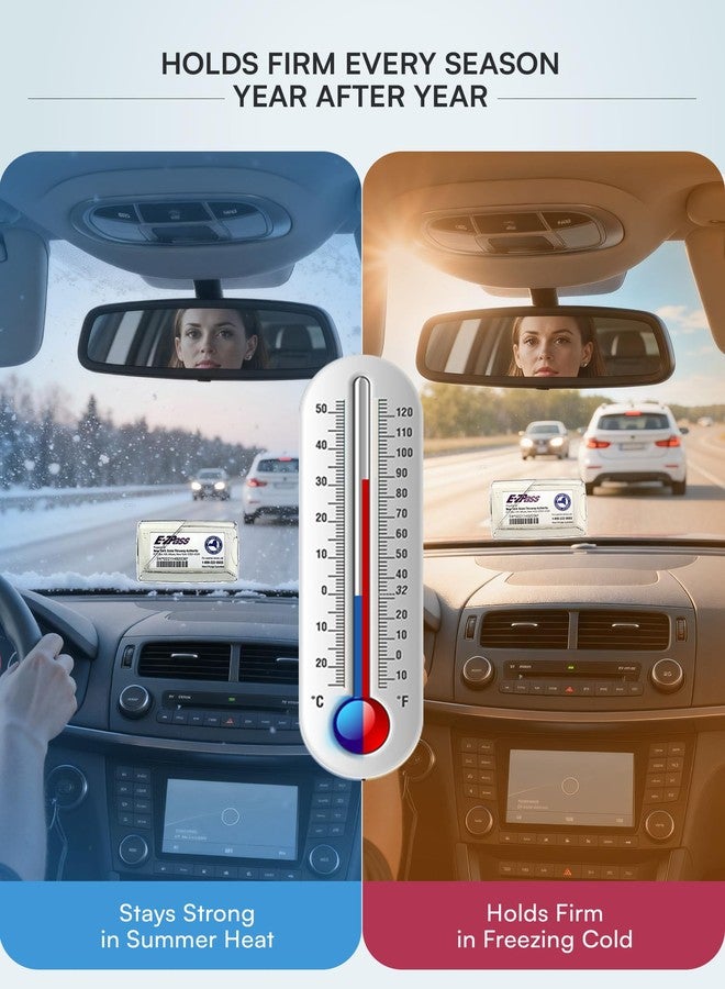 CRIVON Ipass EZ Pass Holder for Windshield: Upgraded Alternative to EZPass Mounting Strips Toll Pass Tag Transponder Holder for Car, Reusable EZ Pass Suction Cup Mount Car Travel & Road Trip Essentials Gifts - Image 5