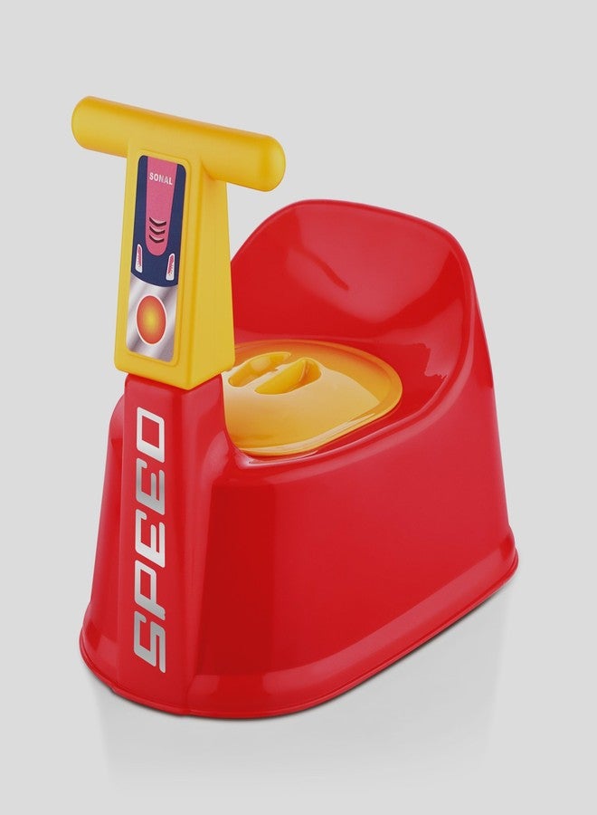 SONAL - BIKE (Small Size) Baby Potty Training Toilet Seat without Removable Tray, Lid (Age 6-12 Month) Potty Seat/Potty Box (Red) - Image 1