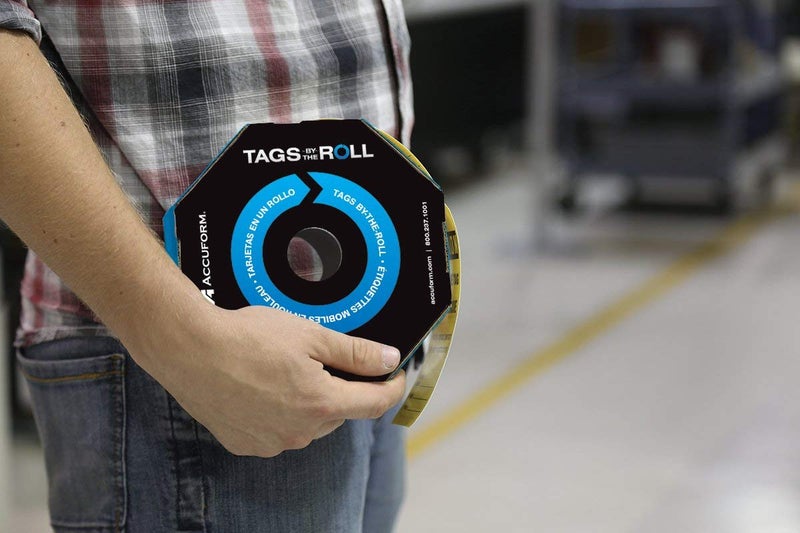 AccuformNMC 100 Safety Tags by-The-Roll, Caution Barricade, US Made OSHA Compliant Tags, Waterproof PF-Cardstock, Resists Tears, 6.25"x3", TAR136 - Image 5