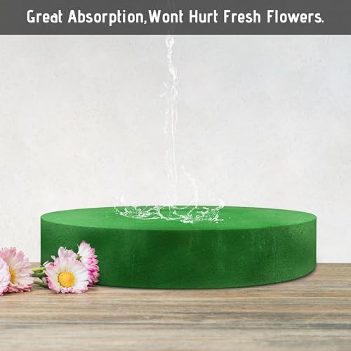 Max Shape Round Floral Foam BlocksLarge Dry Floral Foam for Artificial FlowersCraft ProjectWedding Aisle FlowersArty Decoration 6 Pack 984 - Image 3