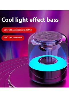 Generic Portable Bluetooth speaker with lights.Wireless Subwoofer Creative Bluetooth Speaker.360° sound surround with light show.  - Image 2