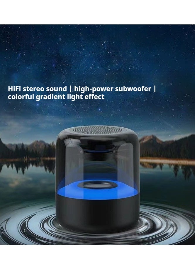 Generic - Portable Bluetooth speaker with lights.Wireless Subwoofer Creative Bluetooth Speaker.360° sound surround with light show. - Image 1
